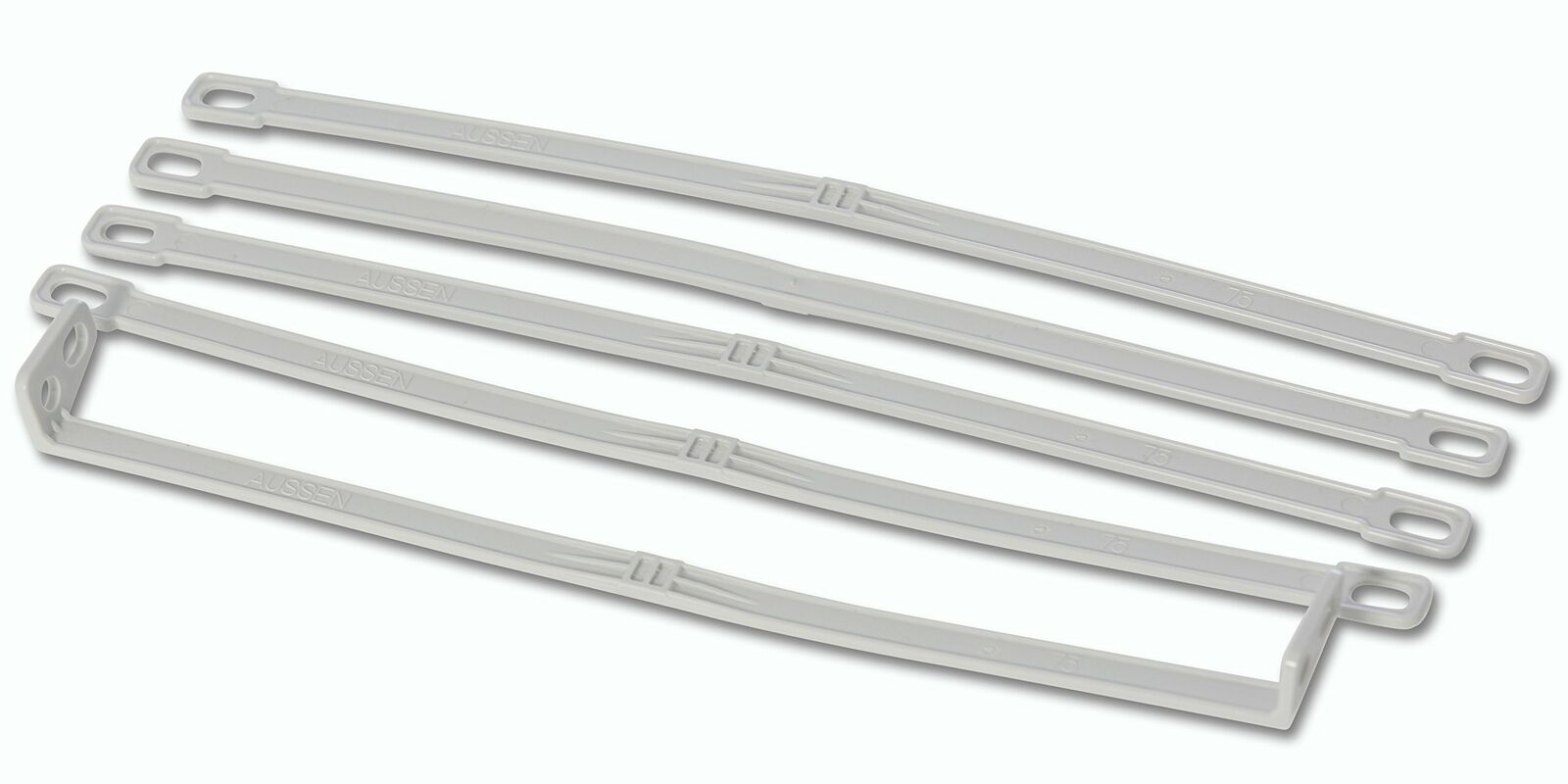 FBS Fahne schlingen Set in plastica con 1 X Fahne straffer Band per pali (f7X)
