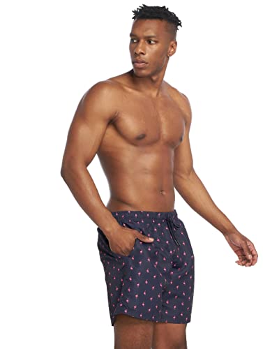 Urban Classics Costume Da Bagno Uomo, Pantaloncini Da Bagno Ad Asciugatura Rapida, Boxer Da Bagno Surf E Attivitá Sportiva, Colore Flamingo, 3Xl