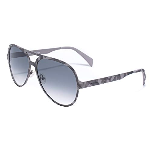 Italia Independent 0021-096-000 Occhiali Da Sole, Grigio (Gris), 58 Uomo
