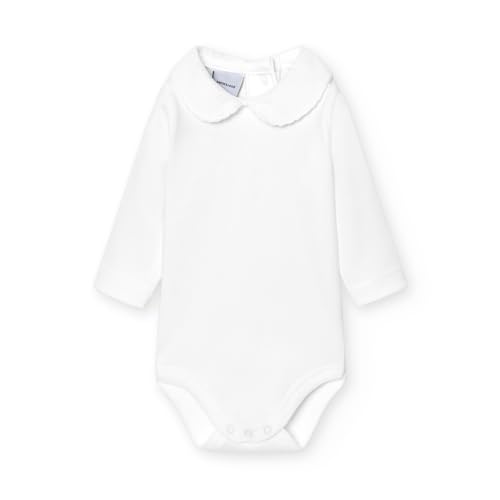 Babidu C.Polo Pique Body, Bianco, 18 Months Unisex-Bimbi