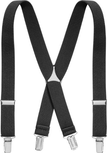 Playshoes Bretelle Elastiche, Bretelle Per Bambini Regolabili Unisex - Bambini E Ragazzi, Nero, 60Cm