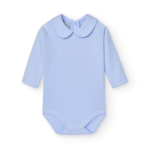Babidu Body Cuello Algodon, Azzurro, 3 Anni Unisex-Bimbi