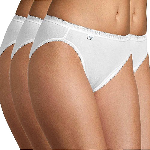 Sloggi Basic+ Midi 4P Slip, Bianco (White), 50 Donna (Pacco Da 4)