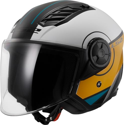 Ls2, Casco Moto Jet Airflow Ii Cover White Brown, S