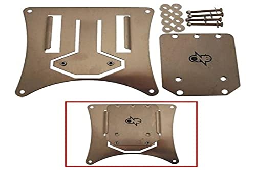 One By Camamoto Portatarga Moto Enduro Motard Supermotard Con Faro Stop Posizione Omologato Regolabile Click-Clack