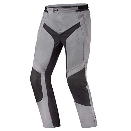 Shima Jet | Pannelli Mesh Traspiranti, Impermeabile, Membrana Rimovibile, Paraschiena Di Livello 2 Incluso, Regolazione Avanzata (Uomo, Pantaloni, Gri