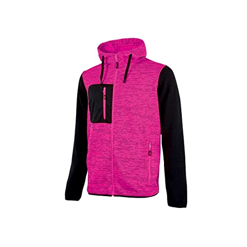 U-Power Rainbow, Felpa Full Zip, Con Tasche Ampie, Morbido Pile, Tessuto Cotone Stretch, Collo Alto, Cappuccio Regolabile, Abbigliamento Invernale Con