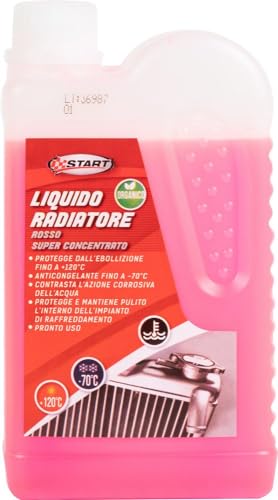 Liquido Radiatore Rosso Puro Effetto Anticongelante -70°C 500Ml