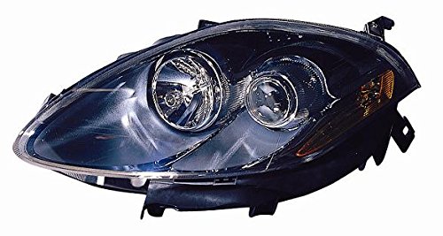 Faro Depo - Proiettore H1-H1 C/Motore Elettrico Parabola Nera Fiat Bravo >02-'07 - Sx