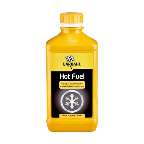Bardahl - Hot Fuel, Additivo Auto Per Motori Diesel, Impedisce La Formazione Dei Cristalli Di Paraffina, Abbassa Il Punto Di Congelamento, 1 Litro
