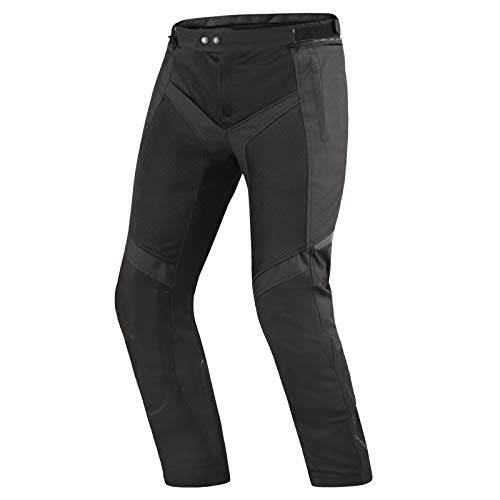 Shima Jet | Pannelli Mesh Traspiranti, Impermeabile, Membrana Rimovibile, Paraschiena Di Livello 2 Incluso, Regolazione Avanzata (Uomo, Pantaloni, Ner