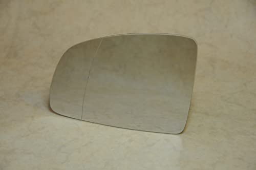 Specchio Retrovisore Specchietto Esterno - Sinistro, Solo Vetro Con Biadesivo, Asferico, Cromato Compatibile Con Opel Meriva A Dal 2003 Al 2010