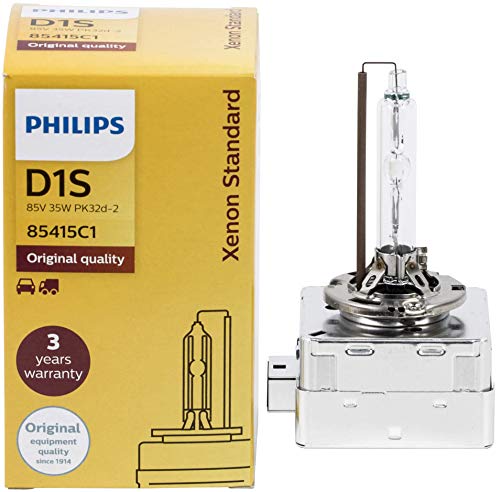 Philips 85415 C1 Lampada Auto Per Proiettori Allo Xeno, 4200 K, 35W, Luce Bianco Brillante