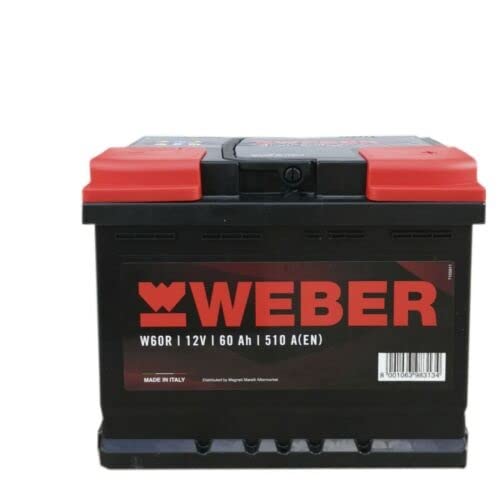 Magneti Marelli Parts & Services - Batteria Auto Weber L02, Batteria Auto 60 Ah 067060510001 Al Piombo Acido Ad Elevate Prestazioni, Senza Manutenzion