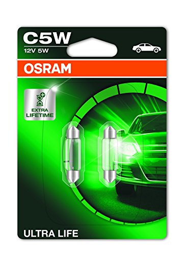Osram 6418Ult-02B Ultra Life Lampadine Macchina, Doppia Ampolla, C5W