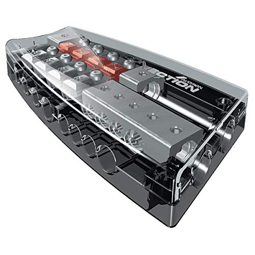 Audison Connection Sfd41C - Scatola Fusibili E Collegamenti A Massa, Fino A 53 Mm