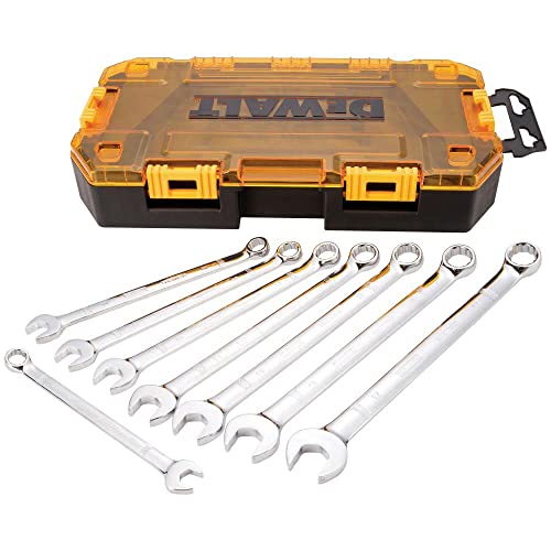 Stanley Dewalt Dwmt73809, Cassetta Rigida Per Attrezzi, Set De Chiavi Inglesi, 8 Pezzi