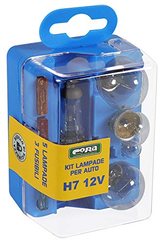 Cora 000119006 Trousse Lampade, 12V H7, 7 Pezzi