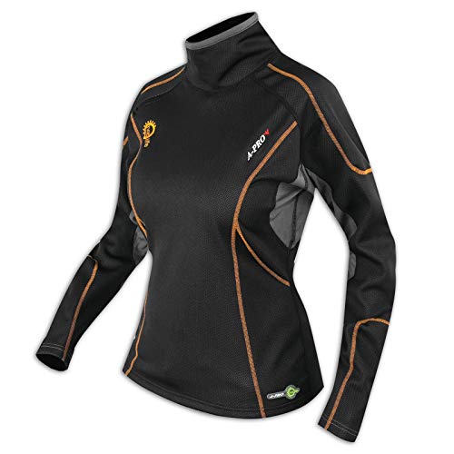 A-Pro Maglia Termica Sottotuta Moto Intimo Tecnico Sci Invernale Wind Stopper Donna M