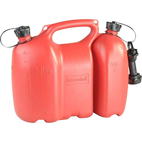 Hünersdorff Doppie Taniche Profi 6+3L, Hd-Pe Colore Rosso, Con Omologazione Un, Accessori Neri