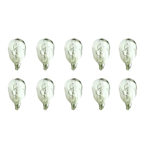 Carall 10 Pezzi Lampada Alogena 12V, Ricambio Lampade Per Auto E Moto (T20 W21/5W 12V 21/5W)