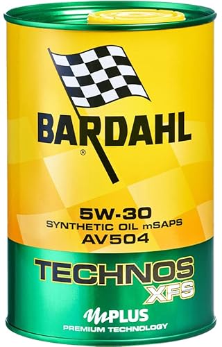 Bardahl - Olio Motore Per Auto, Technos Xfs Av504 5W30, Olio Per Motori Di Ultima Generazione, Permette Di Ottenere Alta Efficienza Energetica Da Pres
