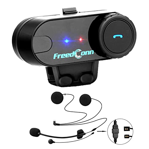 Interfono Moto Con Radio Fm, Freedconn Tcom-Vb Auricolare Bluetooth Per Casco Con Cancellazione Del Rumore Per Un 2-3 Motociclisti, Sistema Di Comunic