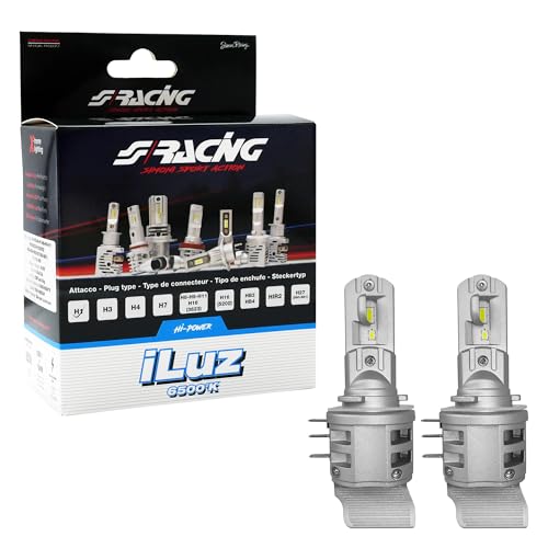 Simoni Racing Z15 Led Conversion Iluz, Lampadine H15 A Led Per Auto, 6500K Luce Bianca
