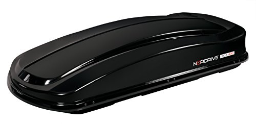 Nordrive N60012 Box 430, Box Da Tetto Per Auto In In Abs, 430 Litri - Nero Lucido