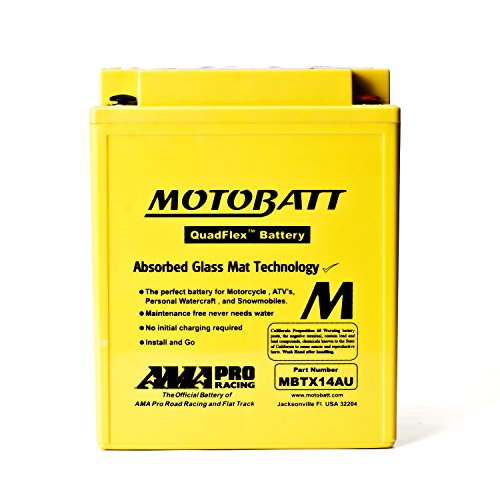 Batteria Potenziata Agm Motobatt 16,5 Ah Mbtx14Au