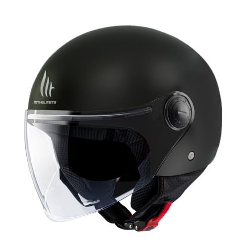 Mt Helmets Street Solid 110500033 Casco Da Moto, Unisex - Adulto, Xs, Nero (Matt Black)
