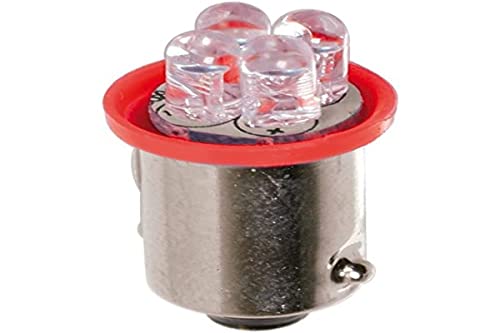 Lampa 98333 4 Led Micro Lampada, 24V, Ba9S, T4W, Rosso, D/Blister, Confezioni Da 2
