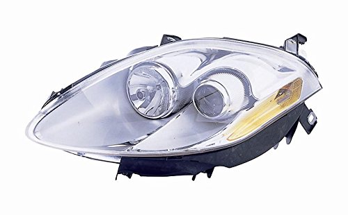 Faro Depo - Proiettore H1-H1 C/Motore Elettrico Parabola Cromata Fiat Bravo >02-'07 - Sx
