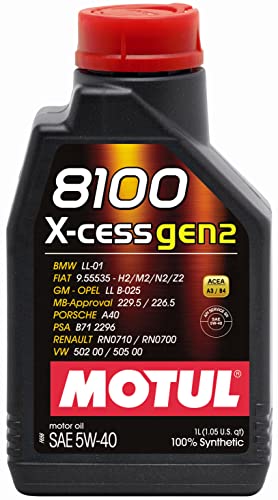 Motul 8100 X-Cess Gen2 5W40 1Lt. Olio Motore Autoveicoli 109774