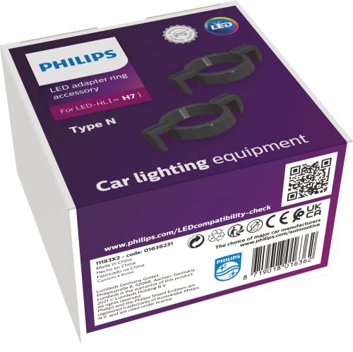 Philips Adattatori Tipo N Per Le Lampadine Led (H7)