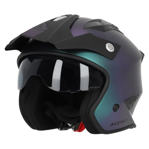 Acerbis Casco Jet Jet Aria Metallic Verde 25.937.999.068 Taglia Xl