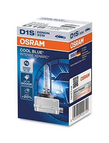 Faro Allo Xeno Osram Xenarc Cool Blue Intense D1S Hid Lampada A Scarica, 66140Cbi, Scatola Di Cartone (1 Pezzo)