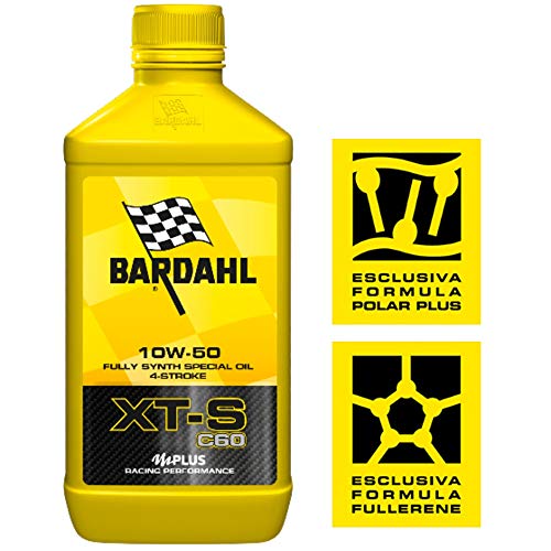 Bardahl Moto Xt-S C60 10W50 Lubrificanti Olio Motore Moto 4 Tempi 1 Lt, Mutlicolore