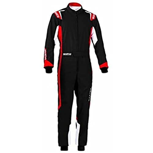 Sparco 002342Nrrs2M Thunder Tuta Da Kart Professionale, M, Nero/Re
