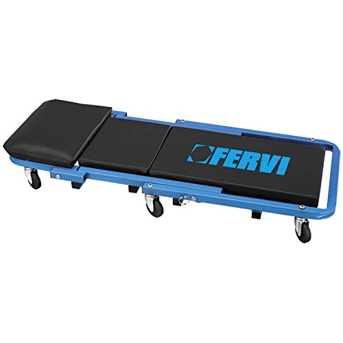 Fervi 0645/Ss Lettino Sdraio Carrello Carrellino Sotto Macchina Per Auto Sedile