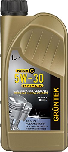 Olio Gruntek Gt Sintetico 5W30 1L Lubrificante Per Auto