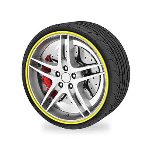 Occ Motor Sport Protezione Cerchioni Auto, In Lega Giallo 6 Metri