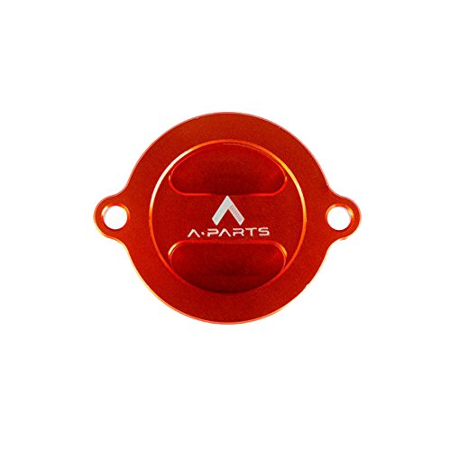 A-Parts Ktm/Of Coperchio Serbatoio Olio Freni, Tappo Serbatoio Olio, Arancio Compatibile Con Ktm Duke 125-200 - 990