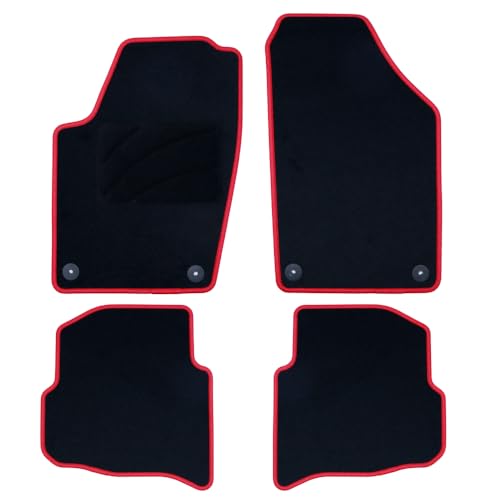Occ Design Tappeto Su Misura Polo (2001-2009) 5Pz Bordo Rosso
