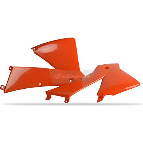 Polisport 8424000002 - Copriradiatore Robusti E Durevoli Compatibile Con Le Moto Ktm A Colori Arancia