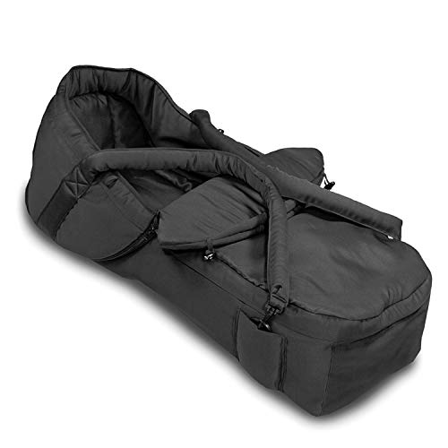 Hauck Culla Neonato 2In1 - Navicella Per Passeggini E Carrozzine - Culla Neonato Semirigida, Convertibile In Coprigambe, Con Fessure Per Cinture - Ner