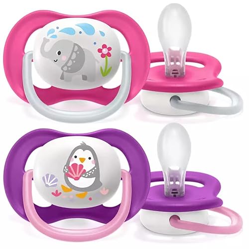 Philips Avent Ciuccio Ultra Air Girl Elep/Peng 6-18 M