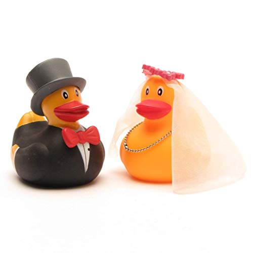 Funky Ducky Papere Di Gomma Coppia Di Sposi Brunhilde & Bruno Set Di 2 In Confezione Regalo 9999 (2 Pezzi (Confezione Da 1))