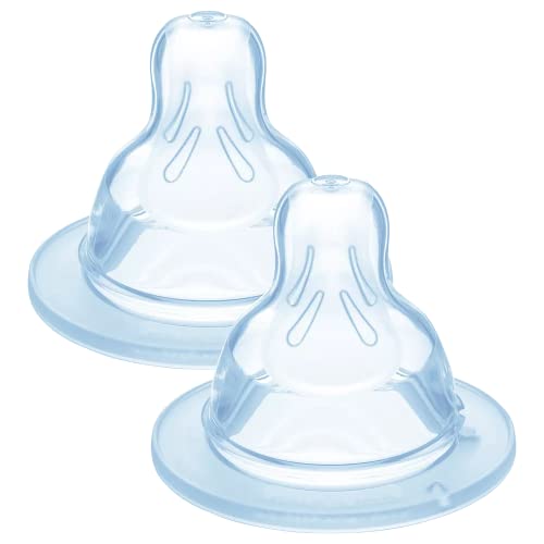 Istruzioni In Lingua Straniera - Mam - Set Di Tettarelle Anatomiche, Per Flusso Lento, In Silicone, 2 Pz., Colore: Trasparente