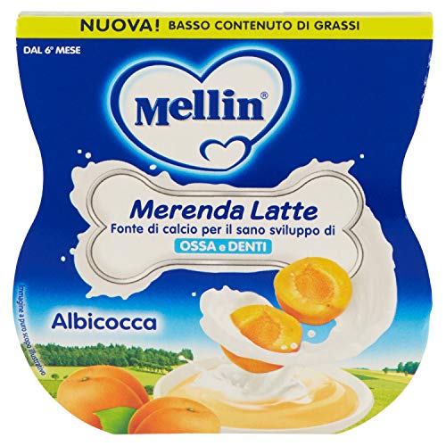 Mellin Merenda Latte Gusto Albicocca 2X100G